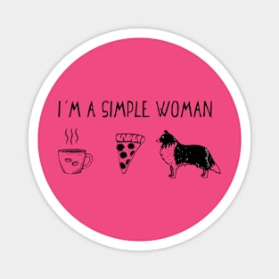 I'm A Simple Woman - Collie version Magnet